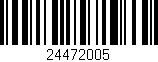 Código de barras (EAN, GTIN, SKU, ISBN): '24472005'