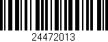 Código de barras (EAN, GTIN, SKU, ISBN): '24472013'