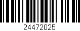 Código de barras (EAN, GTIN, SKU, ISBN): '24472025'