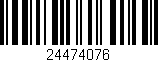 Código de barras (EAN, GTIN, SKU, ISBN): '24474076'