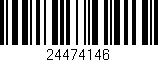 Código de barras (EAN, GTIN, SKU, ISBN): '24474146'