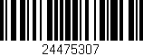Código de barras (EAN, GTIN, SKU, ISBN): '24475307'