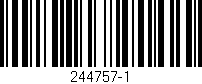 Código de barras (EAN, GTIN, SKU, ISBN): '244757-1'