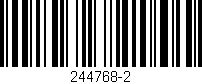 Código de barras (EAN, GTIN, SKU, ISBN): '244768-2'