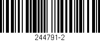 Código de barras (EAN, GTIN, SKU, ISBN): '244791-2'