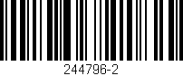 Código de barras (EAN, GTIN, SKU, ISBN): '244796-2'