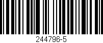 Código de barras (EAN, GTIN, SKU, ISBN): '244796-5'