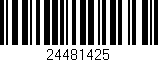 Código de barras (EAN, GTIN, SKU, ISBN): '24481425'