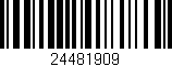 Código de barras (EAN, GTIN, SKU, ISBN): '24481909'