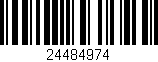 Código de barras (EAN, GTIN, SKU, ISBN): '24484974'