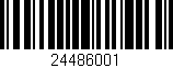 Código de barras (EAN, GTIN, SKU, ISBN): '24486001'