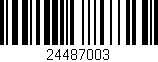 Código de barras (EAN, GTIN, SKU, ISBN): '24487003'