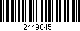 Código de barras (EAN, GTIN, SKU, ISBN): '24490451'