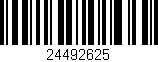 Código de barras (EAN, GTIN, SKU, ISBN): '24492625'
