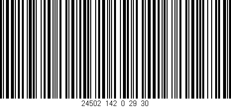 Código de barras (EAN, GTIN, SKU, ISBN): '24502_142_0_29/30'