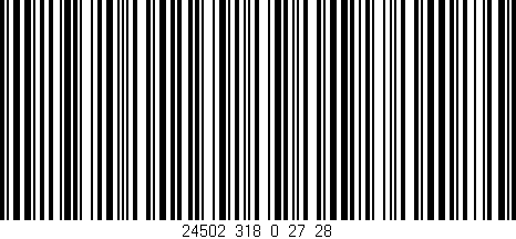 Código de barras (EAN, GTIN, SKU, ISBN): '24502_318_0_27/28'