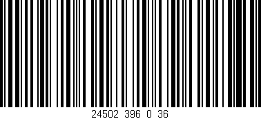 Código de barras (EAN, GTIN, SKU, ISBN): '24502_396_0_36'
