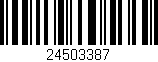 Código de barras (EAN, GTIN, SKU, ISBN): '24503387'