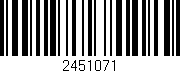 Código de barras (EAN, GTIN, SKU, ISBN): '2451071'