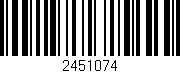 Código de barras (EAN, GTIN, SKU, ISBN): '2451074'