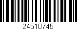 Código de barras (EAN, GTIN, SKU, ISBN): '24510745'