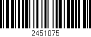 Código de barras (EAN, GTIN, SKU, ISBN): '2451075'