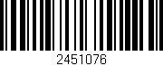 Código de barras (EAN, GTIN, SKU, ISBN): '2451076'