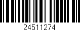 Código de barras (EAN, GTIN, SKU, ISBN): '24511274'