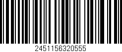 Código de barras (EAN, GTIN, SKU, ISBN): '2451156320555'
