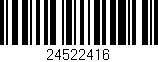 Código de barras (EAN, GTIN, SKU, ISBN): '24522416'