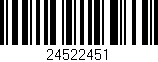 Código de barras (EAN, GTIN, SKU, ISBN): '24522451'