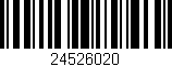Código de barras (EAN, GTIN, SKU, ISBN): '24526020'