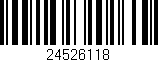 Código de barras (EAN, GTIN, SKU, ISBN): '24526118'