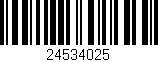 Código de barras (EAN, GTIN, SKU, ISBN): '24534025'