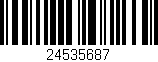 Código de barras (EAN, GTIN, SKU, ISBN): '24535687'