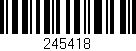 Código de barras (EAN, GTIN, SKU, ISBN): '245418'