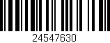 Código de barras (EAN, GTIN, SKU, ISBN): '24547630'