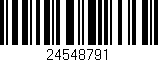 Código de barras (EAN, GTIN, SKU, ISBN): '24548791'
