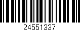 Código de barras (EAN, GTIN, SKU, ISBN): '24551337'