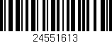 Código de barras (EAN, GTIN, SKU, ISBN): '24551613'