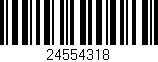 Código de barras (EAN, GTIN, SKU, ISBN): '24554318'