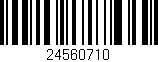 Código de barras (EAN, GTIN, SKU, ISBN): '24560710'