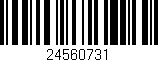 Código de barras (EAN, GTIN, SKU, ISBN): '24560731'