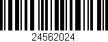 Código de barras (EAN, GTIN, SKU, ISBN): '24562024'