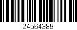 Código de barras (EAN, GTIN, SKU, ISBN): '24564389'