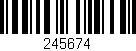 Código de barras (EAN, GTIN, SKU, ISBN): '245674'