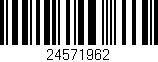 Código de barras (EAN, GTIN, SKU, ISBN): '24571962'