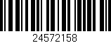 Código de barras (EAN, GTIN, SKU, ISBN): '24572158'