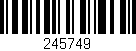 Código de barras (EAN, GTIN, SKU, ISBN): '245749'