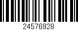Código de barras (EAN, GTIN, SKU, ISBN): '24576928'